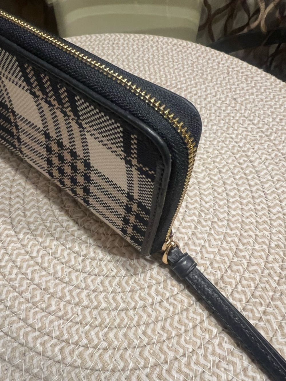 Coach Dempsey Phone Wallet in Garden Plaid Print - Picture 5 of 8